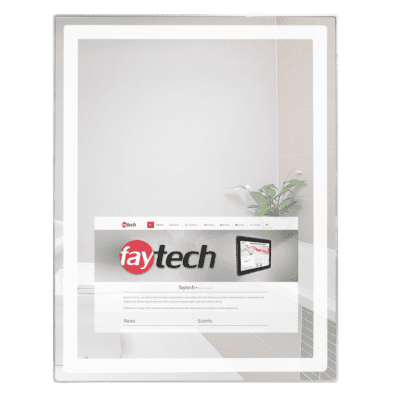 FT156V40MIRROR front 32″ Mirror Kiosk