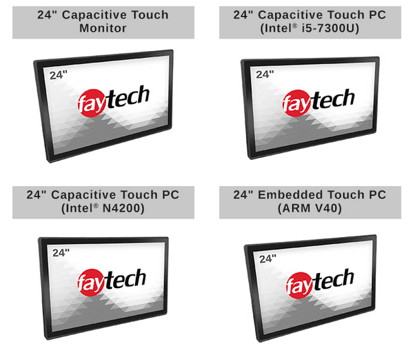 faytech’s 24″ Capacitive Touch Devices