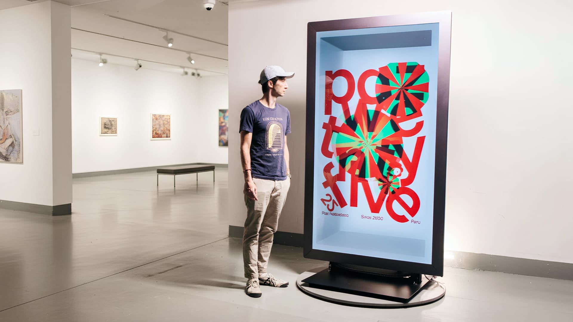 02 HLD 86 Art Gallery 2 86" Hololuminescent™ Touch Display - Image 3