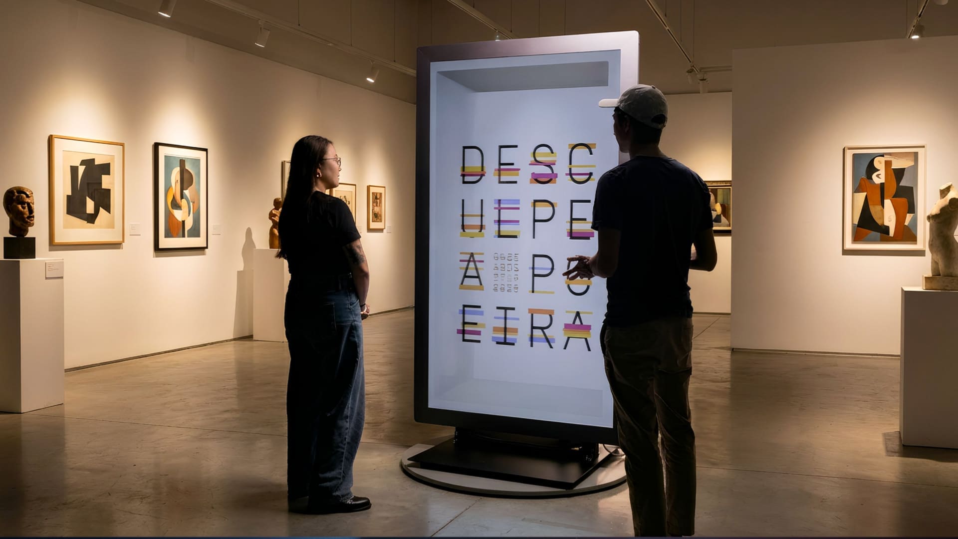 04 HLD 86 Art Gallery 86" Hololuminescent™ Touch Display - Image 5